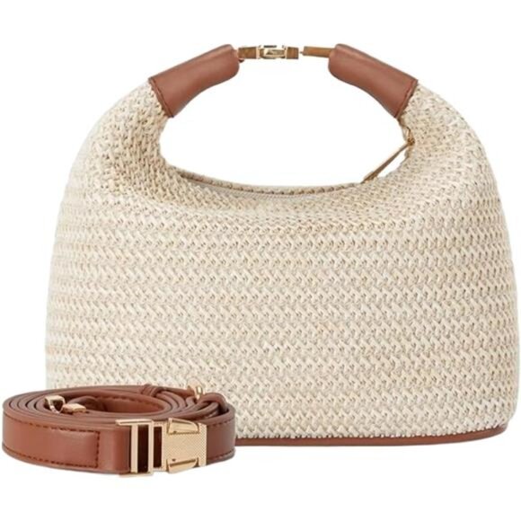 Small Straw Purses for Women Beige - Picture 1 of 6